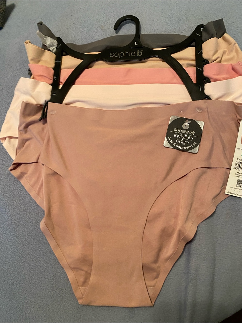 sophie b. Womens High-Waist Briefs - Blush, Light Pink, Cream